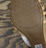 Arezzo Aria High Block Heel Strappy Sandals Natural Brown 9B