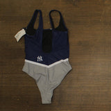 Foco Womens MLB New York Yankees One-Piece Swimsuit 4528008 Navy Blue M