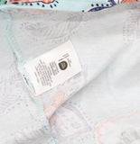 Croft & Barrow Classic Crewneck Floral Print Tee WC6SK004PP Cyan Summer Blue 2X
