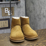 Koolaburra By Ugg Mini II Faux Fur Lined Ankle Boots 1114851 Chestnut Brown 8M