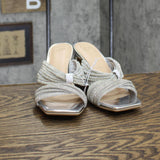 A New Day Womens Tammy Rhinestone Heels 89886494