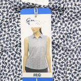 GN Greg Norman Womens 1/4 Zip Knit Pullover ML75 Polo Shirt 1714056
