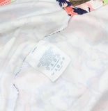 Lands' End Vintage Floral Polo Shirt Short Sleeve Pink Multi 16W-18W
