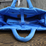 Coachtopia Womens Quilted Loop Tote Bag CQ057 Surf Blue