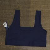 Gap Body Womens Logo Comfort Square-Neck Knit Bralette GPW01052 Elysian Blue L