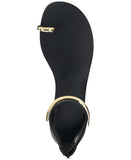 INC International Concepts Womens Georna Sandals Toe Ring 10020636900 Black 8.5M