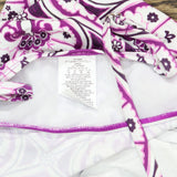 Swim Solutions Womens Tiletale V-Neck Tankini Bikini Top Magenta Purple 18