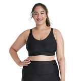 All In Motion Womens Effortless Medium Support Sports Bra 90649151 Black XXL