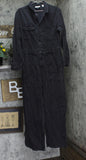 Universal Thread Womens Long Sleeve Utility Baggy Denim Jumpsuit Black 14