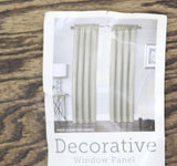 Regal Home Rod Pocket Light-Filtering Single Curtain Panel Gold Yellow 50x95