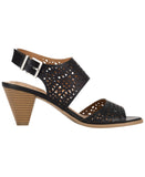 Style & Co. Womens Block Heel Hazleyy Dress Sandals Black / Brown 6.5M