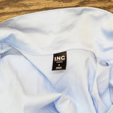 INC International Concepts Satin Short-Sleeve Pajama Set Pale Spring Blue S