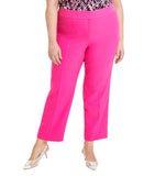 Kasper Womens Plus Size Straight-Leg Pants 10891915 Pink Perfection 22W