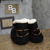 Isotoner Recycled Rory Bootie Slippers with Faux Fur Lining Black XL (9.5-10.5)