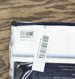 Nautica Cotton Percale 4-Piece Windowpane Sheet Set Plot Blue / White Full