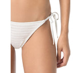 Michael Michael Kors Womens String Tie Bikini Bottom MM92314 White XS