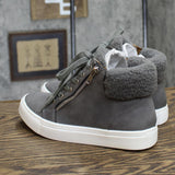 Dv Dolce Vita Womens Anjel Faux-Fur Lace-Up Sneakers Shoes ANJEL Gray 5.5M