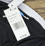 Bleu Rod Beattie Womens Square Neck Tank One-Piece Swimsuit Black / White 10