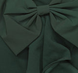 Adrianna By Adrianna Papell Knit Crepe Ruffled Mini Dress Dark Ivy Green 10