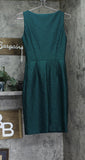 Calvin Klein Sleeveless Boat-Neck Embellished Scuba Sheath Dress Emerald Green 2