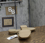 A New Day Womens Nina Raffia Wide Width H-Band Slide Sandals Beige Brown 7W