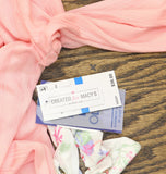 Max And Olivia Girls Long Sleeve Pajama Shirt Top with Scrunchie Pink XL (14/16)