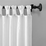 Archaeo Washed Cotton Twist Tab Single Curtain Panel White 52x95
