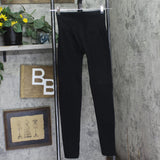 A New Day Womens High Waist Knit Seamless Faux Fur Lined Leggings Black S / M