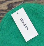 On 34th Solid Brushed Beanie with Rolled Cuff MO1542505 Green