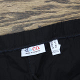 Denim & Co. Womens "How Timeless" Stretch Twill 2 Pocket Pedal Pushers Black L