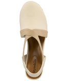 Style & Co. Siennaa Closed Toe Wedge Espadrilles Sandals Papyrus Brown 6.5M