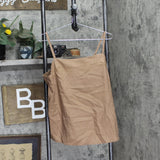 State Of Day 2-Pc. Sleeveless Pajama Set Linen Blend Natural Umber Brown L