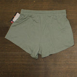 Auden Womens Cooling Jersey Elastic Waistband Knit Pajama Shorts Green XS