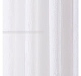 Regal Home Crushed Voile Solid Grommet Sheer Single Curtain Panel White 50x84