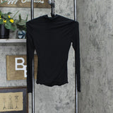 Guess Women's Long Sleeve Cut Out Brienna Top W3rp19kacm0 Jet Black XS