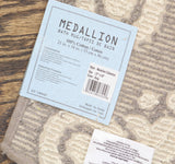 Better Trends Tufted Medallion Bath Rug BAME2134GRNA Gray / Natural Brown 21x34