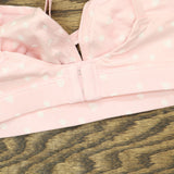 State Of Day Womens Bralette Knit 100198312 Heart Pink XS