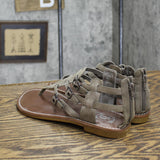 Decree Womens Vintage Gladiator Sandals 16740389298323 Mushroom Brown 6.5M