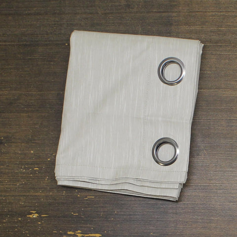 ZUZIFY Blackout Patterned Grommet Top Curtain Panel Textured Brown 50x84