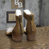 Lucky Brand Womens Vintage LK-BATIMA Block Heel Sandals Saratoga Brown 6.5M