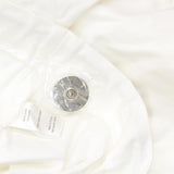 Marla Wynne Womens Canvas Drama Snap Front Jacket with Pockets Soft White 2X/3X