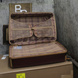 London Fog Check-in Expandable Spinner Suitcase Hard Shell Merlot Red 31.5"