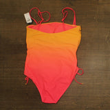 Bar III Day Club Ombre One-Piece Swimsuit MBDC25605 Punch It Up Pink Multi XL