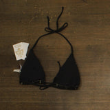 Becca Womens Standard Color Sheen Triangle Bikini Top 109057 Black L