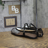A New Day Womens Issa Mesh Mary Jane Ballet Flats 90870768 Jet Black 7.5M