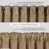 Elrene Home Fashions Room Darkening Rod Pocket Window Panel Gold Yellow 52x84