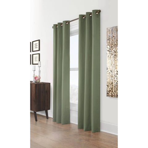 Thermalogic Top Room Darkening Curtain 2-PC. Panels Pair Sage Green 80x54
