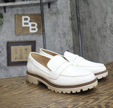Journee Collection Womens Comfort Foam Kenly Loafer KENLY White 11M