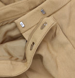 DKNY Womens High-Rise Side Pocket Sueded Canvas Pants UE5P8047 Whiskey Brown 8