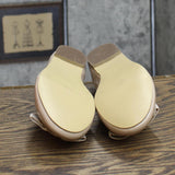 Journee Collection Womens Kim Patent Slip On Ballet Flats Nude Brown 7.5M